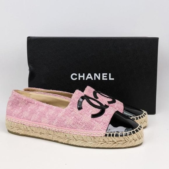 SOLD Chanel Pink Tweed CC Espadrilles US 9 / EU 39 - Picture 5 of 5